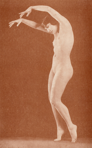 Nudist art: The Charmer (b/w photo)