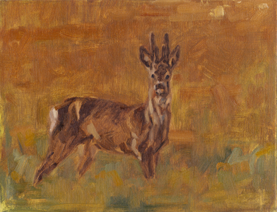 Roe Buck, 2021, (oil on canvas)