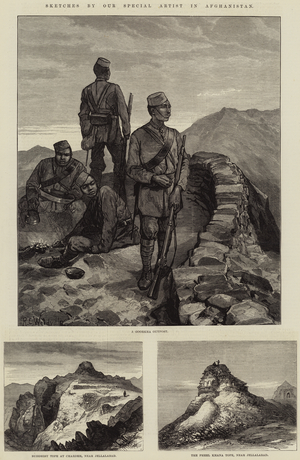 Sketches by our Special Artist in Afghanistan (engraving)