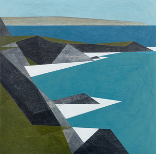 Godrevy Point 17 acrylic on board 58 x 58 cm