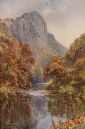 High Tor, Matlock (colour litho)