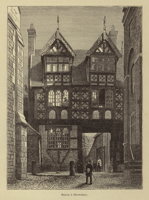 Maisons a Shrewsbury (engraving)