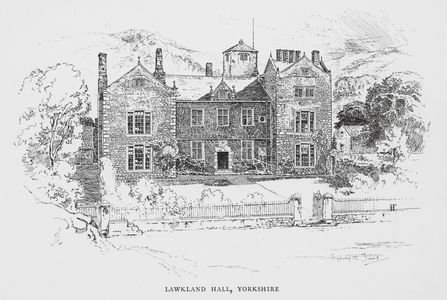 Lawkland Hall, Yorkshire (litho)