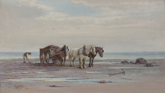 The Whitby Score, 1885 (oil on canvas)