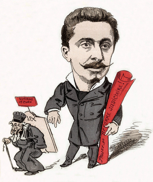 Paul Feau  French lawyer and deputy, cartoon by Demare c. 1892-1894