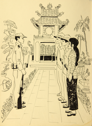 Training the Partisans, 1967 (gouache on paper)