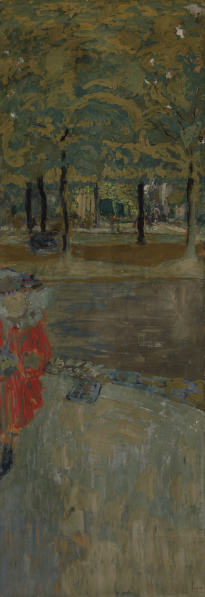The Garden of La Muette à Passy, Paris, c.1906-1907 (distemper on paper on canvas)