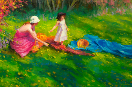 Dandelions, 2012 (oil on canvas)