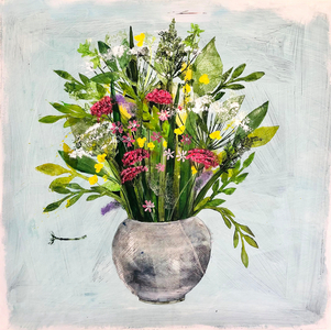 Round vase 2, 2021 (acrylic on board) 221