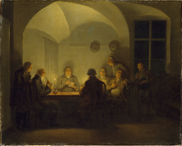 Card Players, 1815 (oil on canvas)