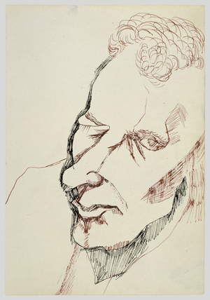 Stephen Spender, 1940 (ink on paper)