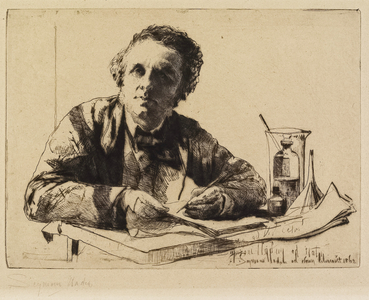 Portrait of Francis Seymour Haden (No. 2) (While Etching), 1862