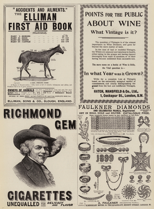 Page of Advertisements (engraving)