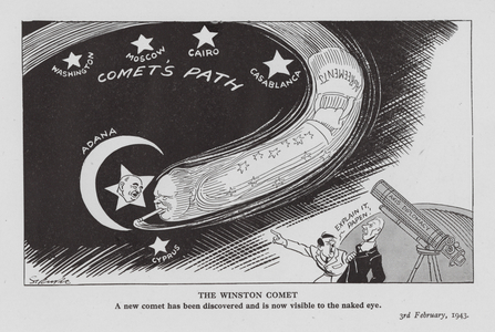 Strube WW2 cartoon (litho)