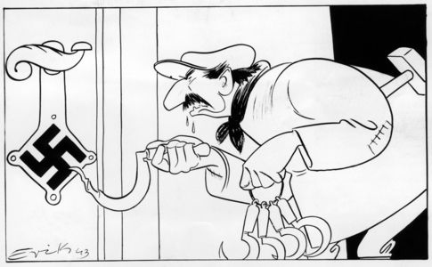 Propaganda. Caricature on the nature of Bolshevism, 1943