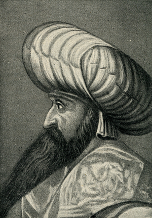 Sultan Bajesid I - portrait; 1907 (print)