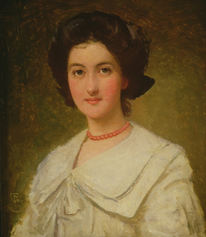 Portrait of a Lady with a Red Necklace, 1904 (oil on panel)