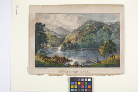 Sylvan Lake (hand-coloured lithograph)
