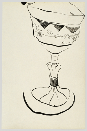 Oil Lamp, 1940 (ink on paper)