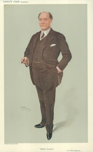 Sir Clifton Robinson (colour litho)