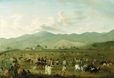 A Fête on a Plantation in Saint-Domingue, 1796 (oil on panel)