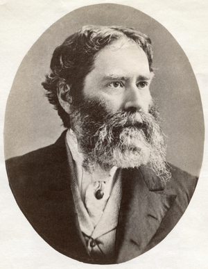 James Russell Lowell (1819-91), American Poet, Portrait (b/w photo)
