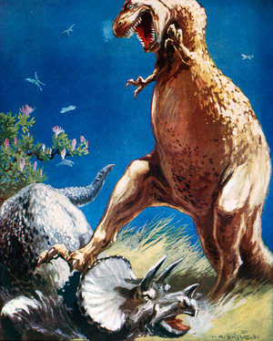 Dinosaurs (colour litho)