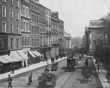 Grafton Street, Dublin (b/w photo)