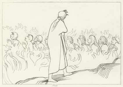 The Carnal, Purgatory, Canto 25 (engraving)