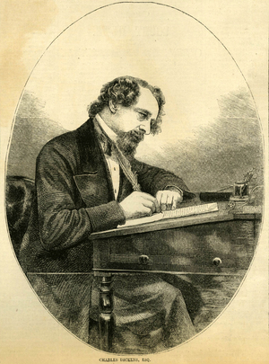 Charles Dickens Magazine Plate, UK, 1890s