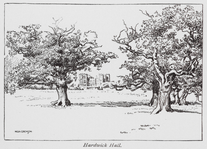 Hardwick Hall (litho)