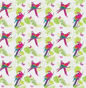 Parrots repeat pattern (print)