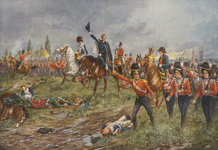 The Whole Line Will Advance! (colour litho)