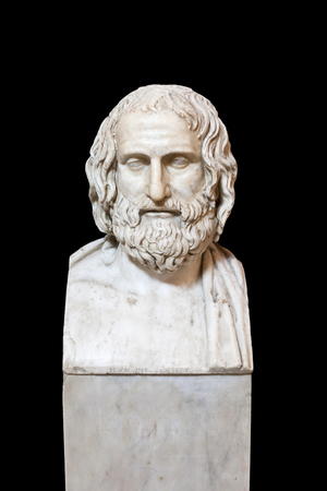 Portrait of Euripides, first halfof the second century AD, Vatican museums, Rome, Italy