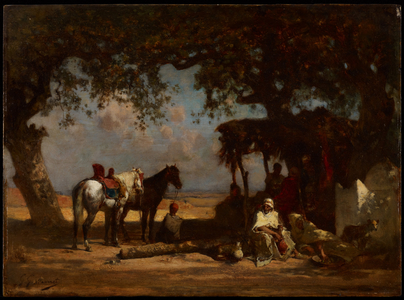 An Arab Encampment, c.1880 (oil on panel)