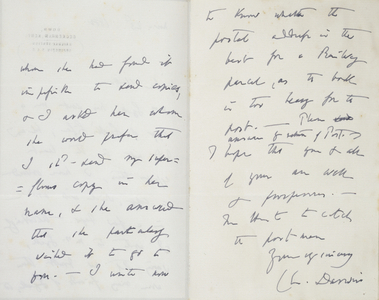 Letter from Darwin to Wallace dated November 23 1880