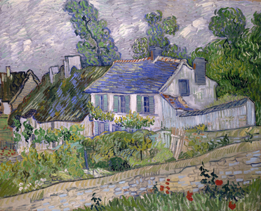 Houses at Auvers, 1890 (oil on canvas)