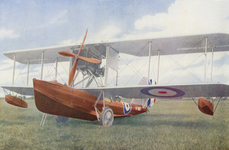 A Vickers amphibian, 1918 (colour photo)