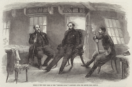 Scene in the Chief Cabin of the "Princess Royal", sketched after the Return from Kertch (engraving)