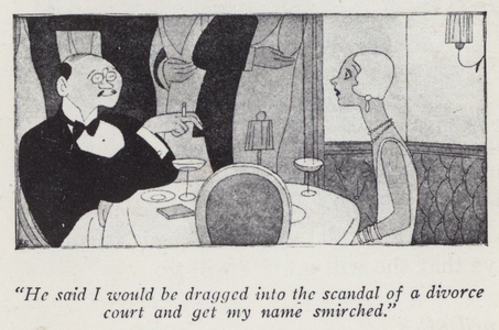 Illustration for Gentlemen Prefer Blondes by Anita Loos (litho)