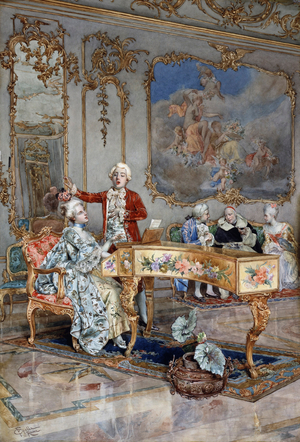 The Recital (watercolour)