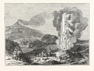Iceland: View of a Geyser or Hot Fountain