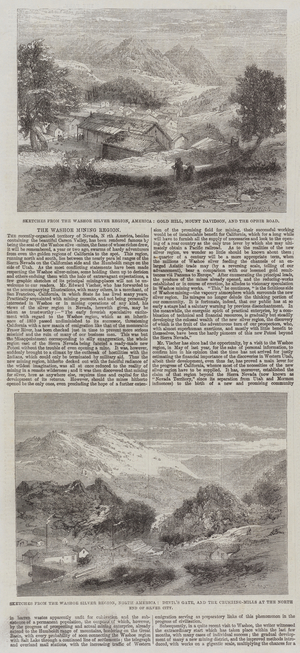 The Washoe Mining Region (engraving)