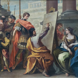 Apelles painting Campaspes, first decade of the 18th century, Sebastiano Ricci (oil on canvas)
