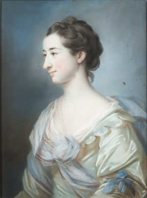 Portrait of Elizabeth Thornton, 1755 (pastel on paper)