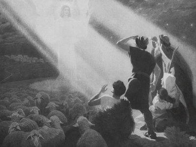 The shepherds of Bethlehem (litho)