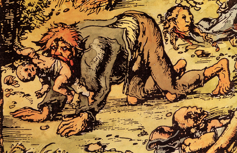 wolf-man monsters wolves, 1840s