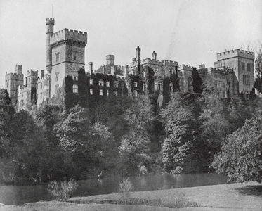 Lismore Castle (b/w photo)