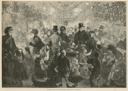 Lowther Arcade at Christmas time (engraving)