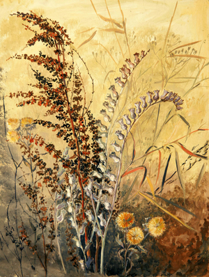 Flowers, 1974 (gouache on paper)